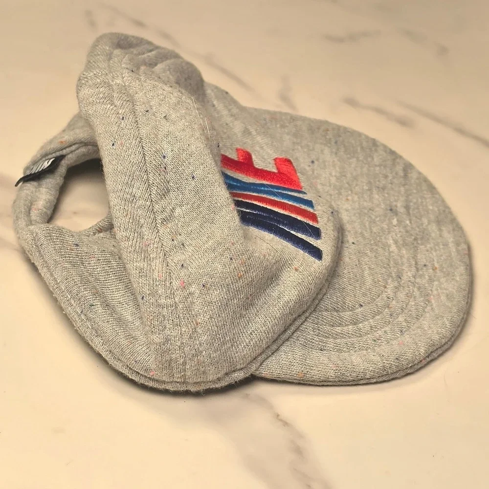 Nike Newborn Baby Grey Heather Confetti Speckled Embroidered Logo Baseball Hat